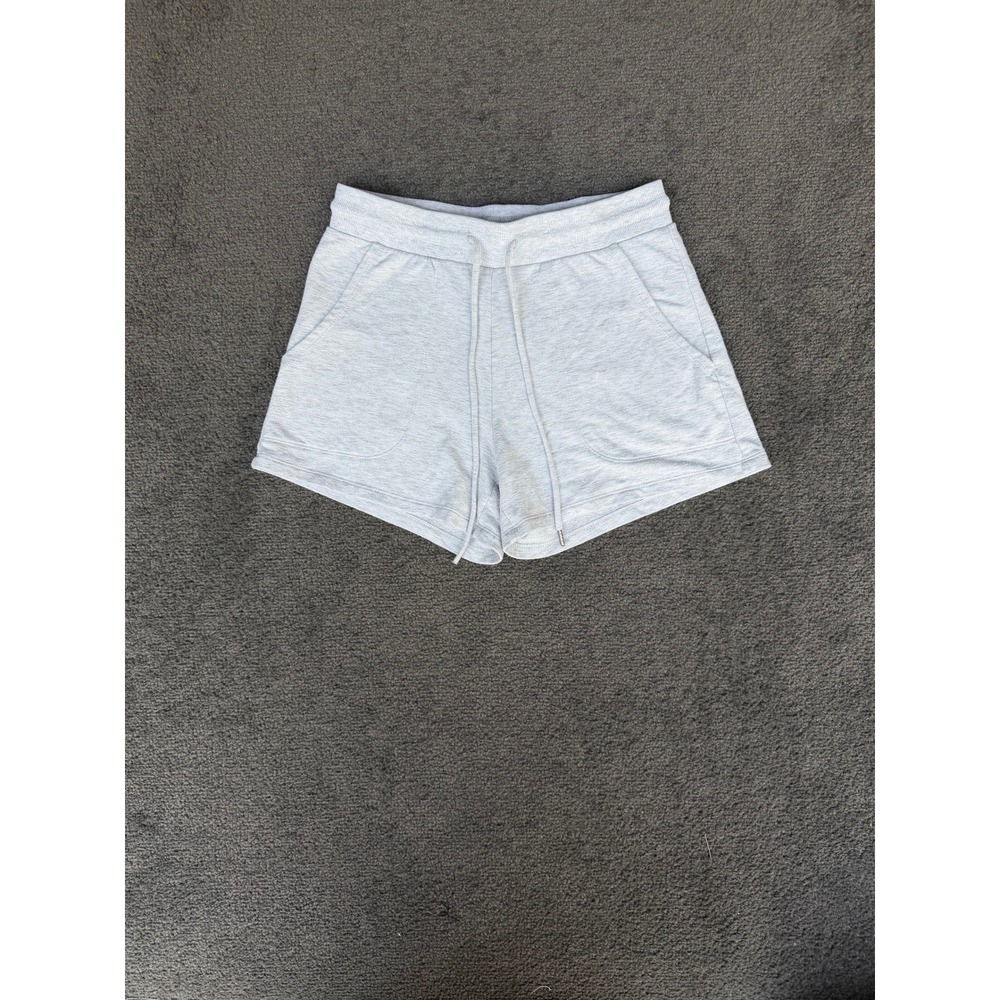 Stars Above Light Gray Beautifully Soft Fleece Lounge Shorts Small 020034205